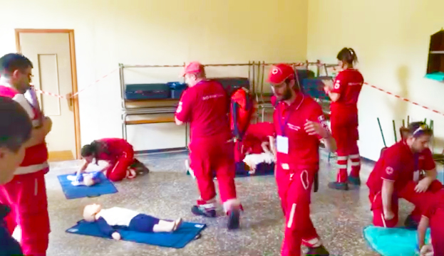 Volontari da tutto il Piemonte per la Gara regionale di primo soccorso della Croce Rossa. Video