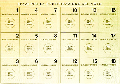 Elezioni domesi: attenti agli spazi sulla tessera elettorale