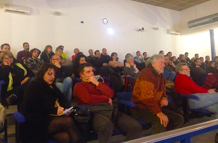 Partecipata riunione per parlare dell'elettrodotto Inteconnector. Videointervista