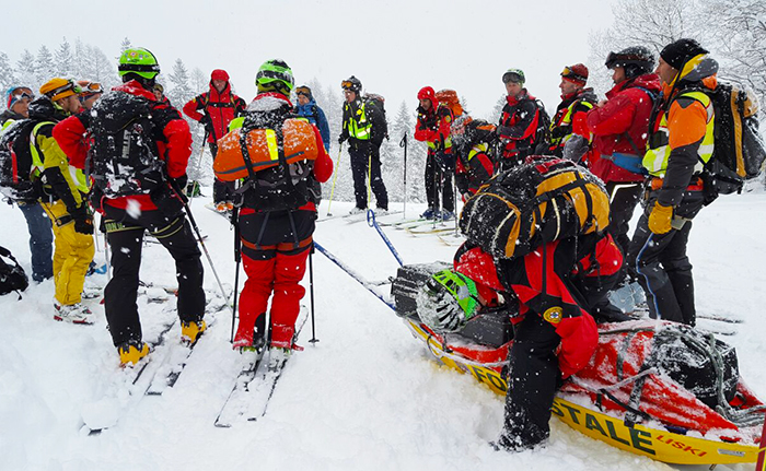 Addestramento in condizioni invernali al Lusentino per la X delegazione Valdossola del Soccorso alpino. Fotogallery