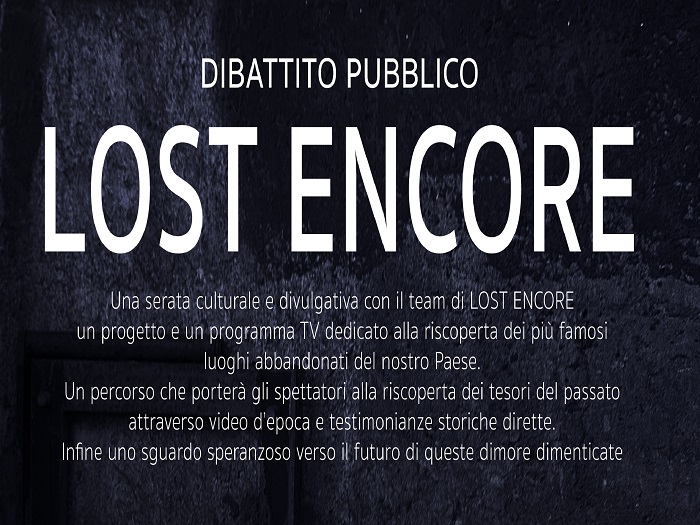 Serata culturale con il progetto Lost Encore venerdì 18 novembre 