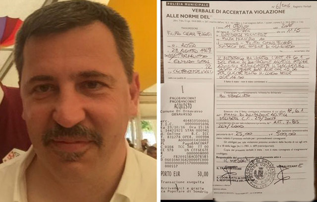 Il sindaco di Ornavasso Cigala Fulgosi si multa per avere usato il tagliaerba fuori orario: “Ho sbagliato”