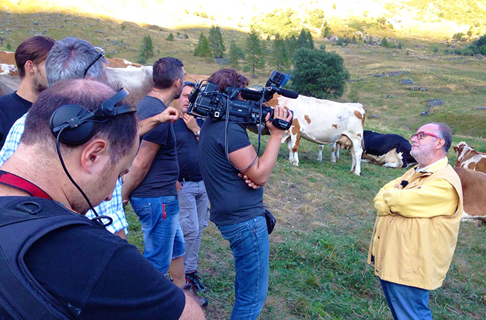Terminate le riprese di Melaverde in valle Antrona. Videointervista a Raspelli