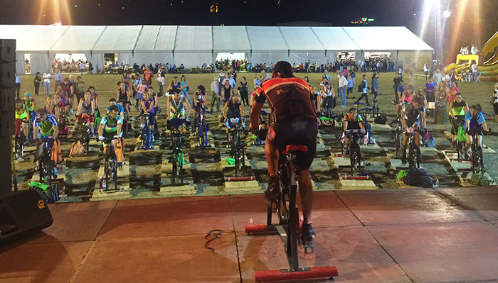 Maratona outdoor cycling per sensibilizzare sulla donazione del midollo. Video e fotogallery
