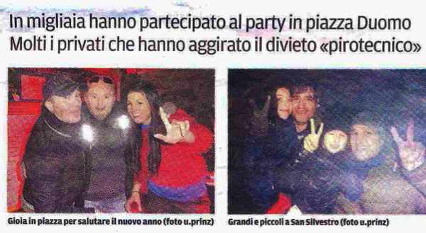 Lo staff della Radio domese Studio 92 porta migliaia di persone in piazza a Bressanone per Capodanno