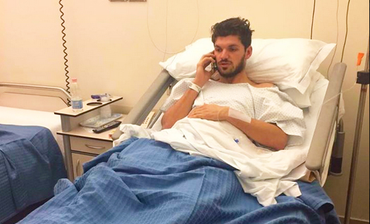 Vinavil Cipir, operato Luca Falconi: “Fermo 35 giorni poi la riabilitazione”