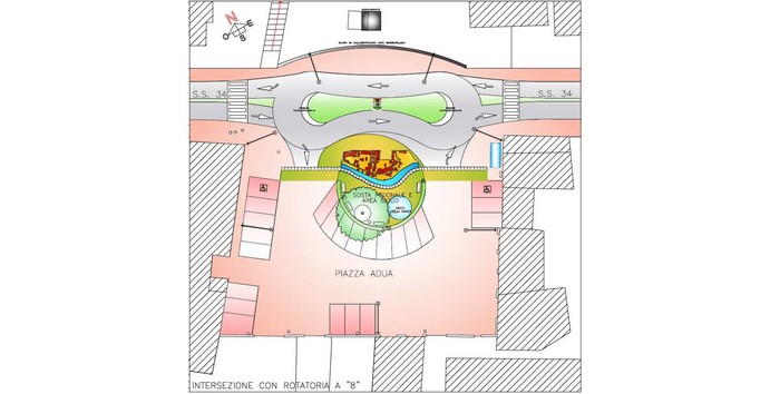 Fondotoce, piazza Adua con area giochi e senza semaforo (foto)