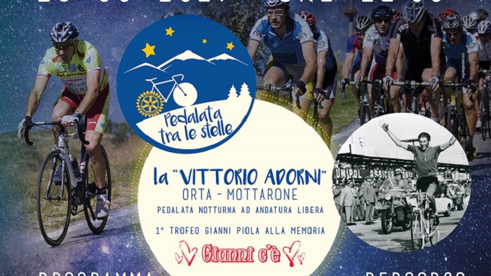 Pedalata tra le stelle Vittorio Adorni; stasera tutti pronti per salire al Mottarone