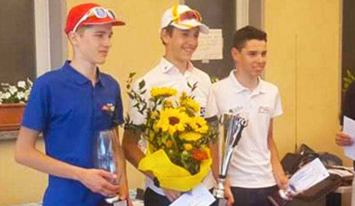 Pedale Ossolano: Nicholas Dresti terzo alla Novara-Orta, Francesca Barale seconda in Toscana