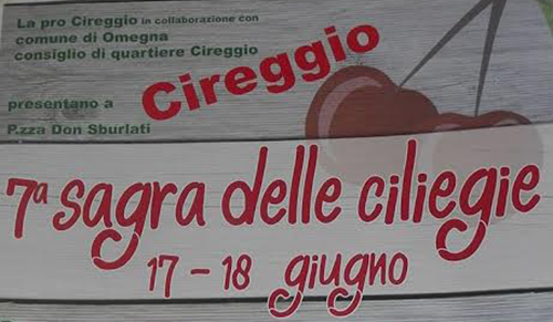 Ritorna anche quest'anno la sagra delle ciliegie a Cireggio