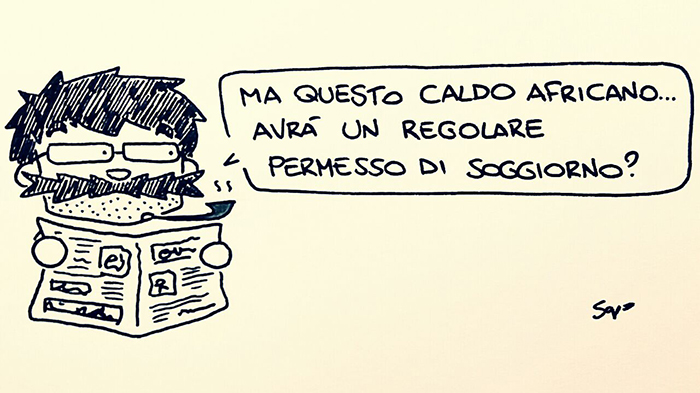 L'ironia di Sapo nella nuova vignetta sui migranti