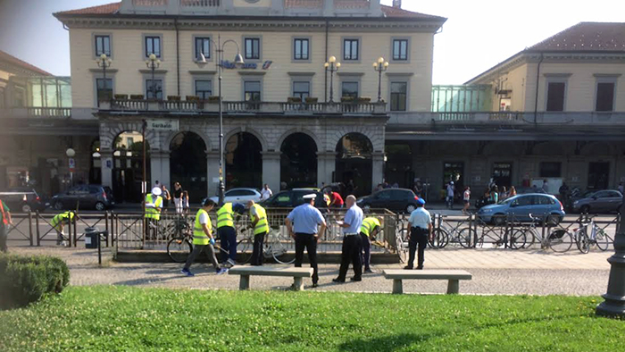 Novara: riqualificazione area stazione con la rimozione delle vecchie bici
