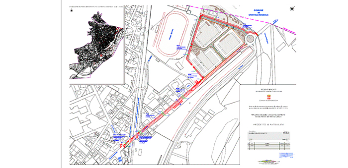 Domo: una nuova ciclopedonabile in via Sempione lunga 800 m. Ecco il progetto