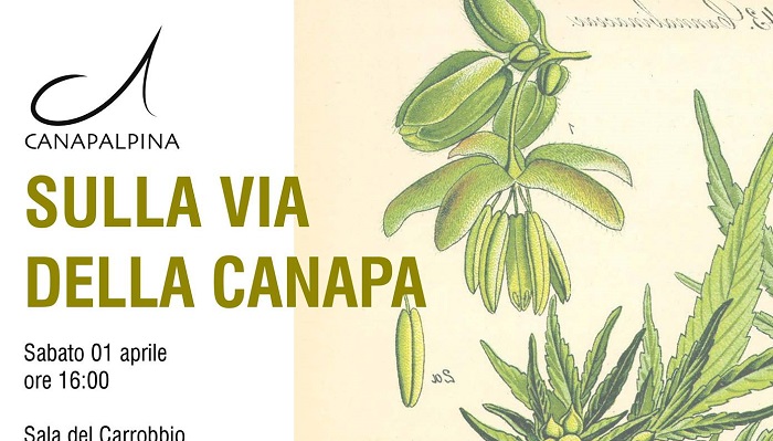 Convegno "Sulla via della Canapa", dedicato alla canapa sativa, presso la sala del Carrobbio