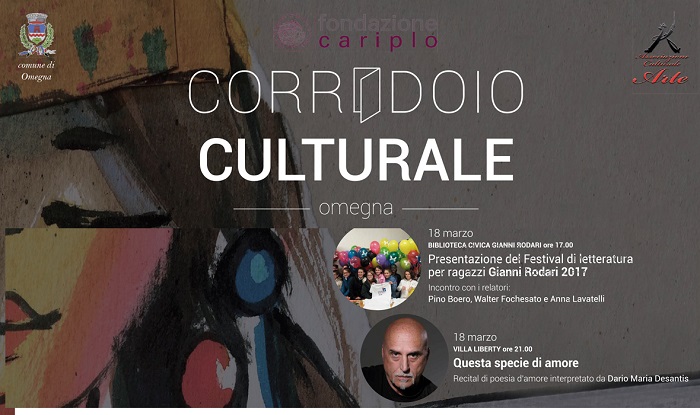 Torna “Corridoio Culturale”; sabato 18 marzo doppio appuntamento