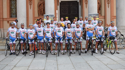 Cicloamatori borgomaneresi partiti per Lourdes