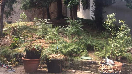 Iniziati i lavori nel cortile del Museo Faraggiana Ferrandi