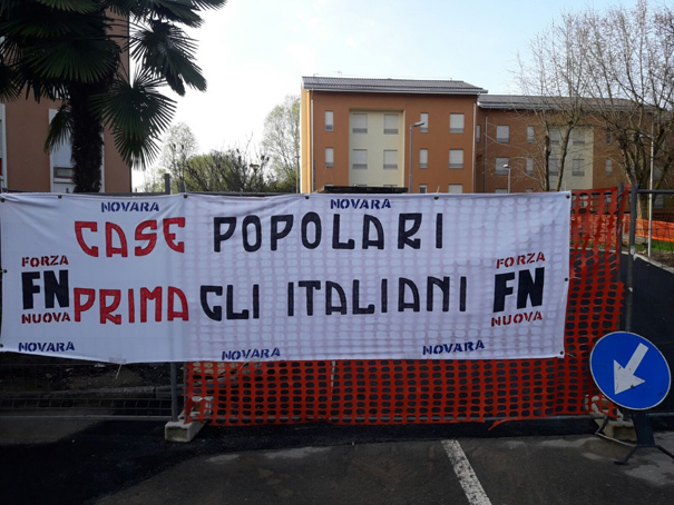 Nuovo blitz di Forza Nuova: questa volta striscione alle case popolari