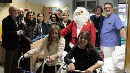 Gli auguri dell'Amministrazione ai bambini della Pediatria