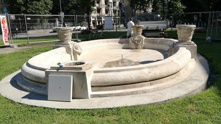 Fontana di piazza del Popolo: verificato l'andamento dei restauri