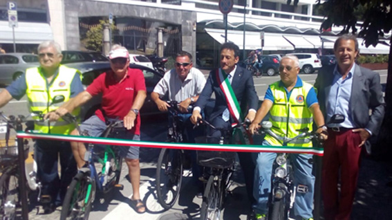 Inaugurata la pista ciclabile. Foto