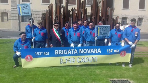 Una delegazione novarese ha partecipato al Raduno nazionale del Fante