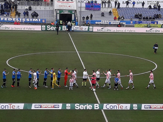 Il Novara agguanta il Palermo al termine di un secondo tempo vibrante. Fotogallery