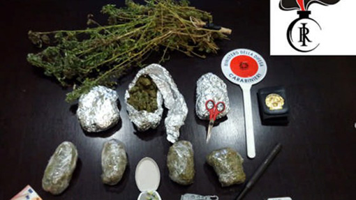Contrasto allo spaccio:un arresto, una denuncia e 500gr di droga sequestrati