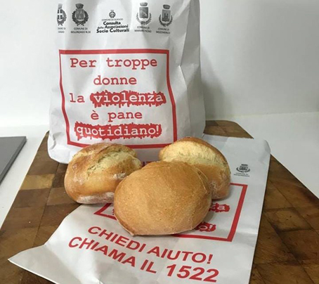 Sacchetto del pane "antiviolenza" sabato 24 novembre in quattro Comuni