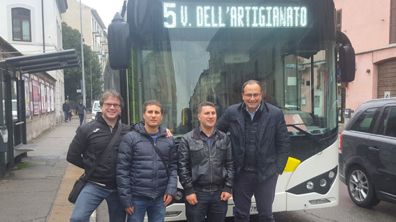 Sperimentazione dell'avviso acustico di fermata sui bus della linea 5