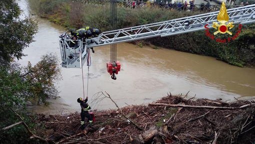 Vigili del fuoco: rimosse piante sotto il ponte di corso Vercelli
