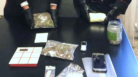 Controlli dei Carabinieri contro lo spaccio: tre arresti e oltre 700 gr di droga sequestrata