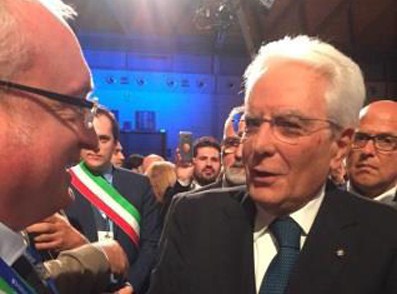 Invorio: il sindaco ha incontrato il Presidente Mattarella all'Assemblea Anci