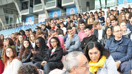 Quattrocento ragazzi a lezione di diritto...allo stadio