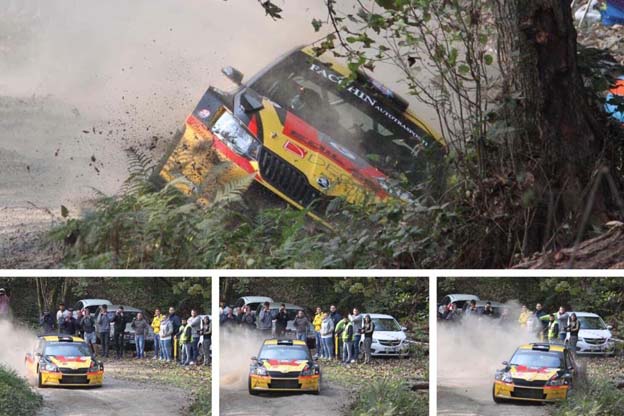 Crash di Caffoni al Rally del Rubinetto. Foto e videointervista