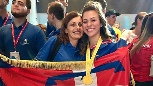 Allieva dell'Enaip Borgomanero vince fra gli estetisti al WorldSkills Italy