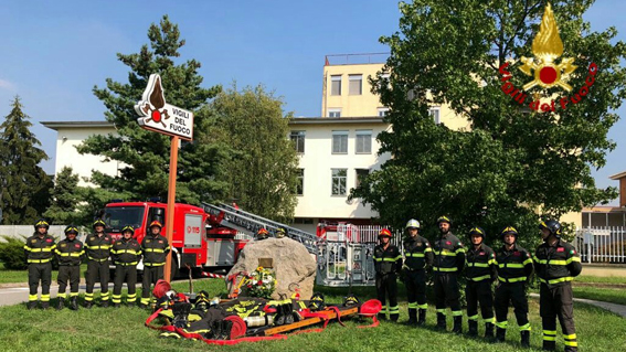 I vigili del fuoco hanno commemorato l'11 settembre