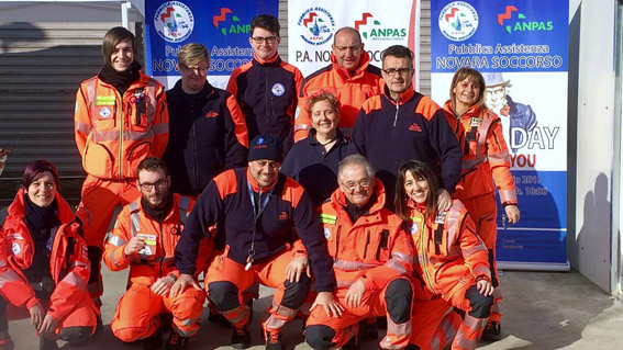 Nuovo corso per volontari soccorritori della Pubblica Assistenza Anpas Novara Soccorso