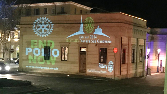 "End Polio Now": campagna Rotary alla Barriera Albertina