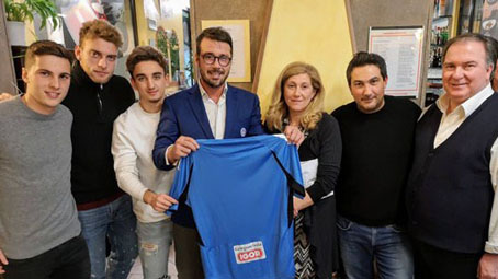 Cena solidale dell'Associazione Re Biscottino con i giocatori del Novara