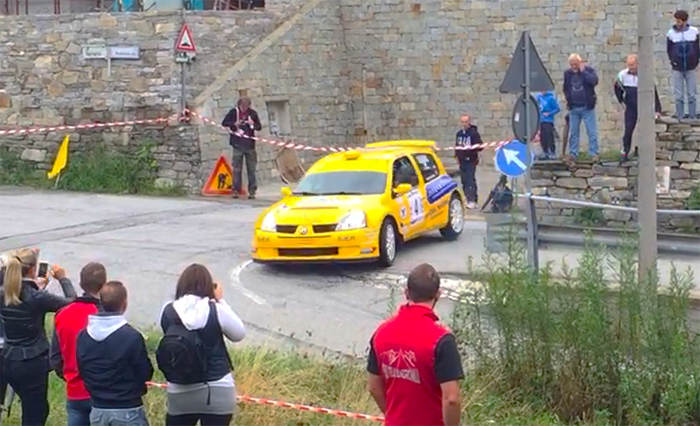 Rally: a metà gara Caffoni davanti a tutti. Video inversione Trontano, camera car di Caffoni ed intervista
