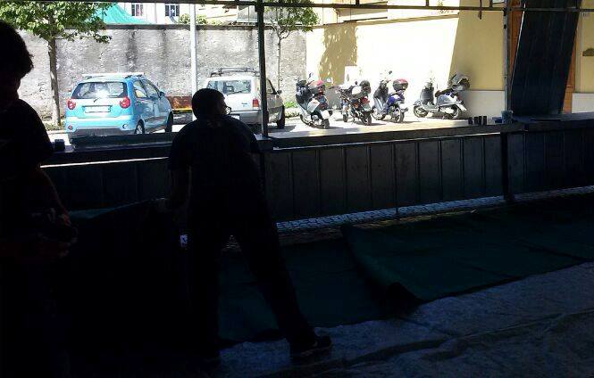 Smontaggio senza sicurezza: multa alla sagra di Pallanza