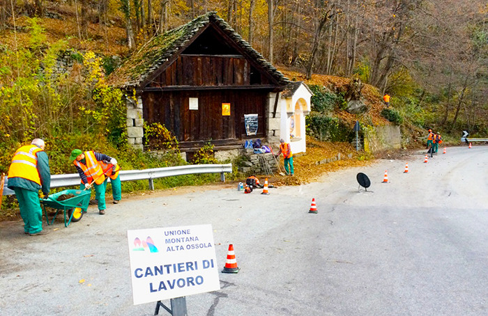 Corso di formazione per usare scavatori e motopale con l'Unione Altaossola