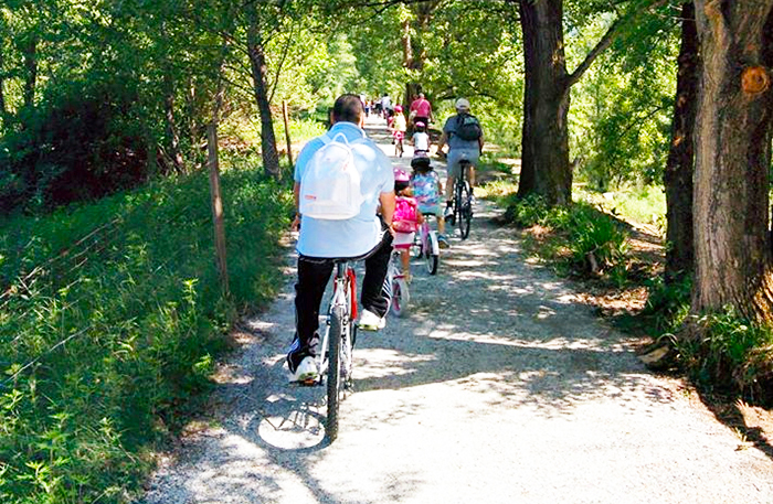 Domenica la biciclettata  "In bici tra i fiumi"