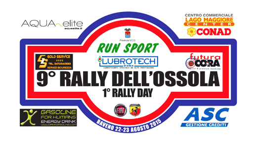 Aprono le iscrizioni al 9° Rally dell'Ossola. Si corre ad agosto. Ecco le ps ed il programma