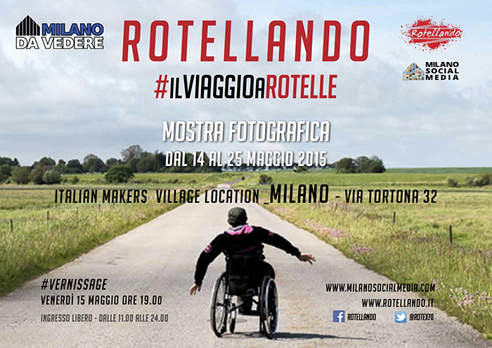 “Rotellando” in mostra a Milano i viaggio di Fabrizio Marta