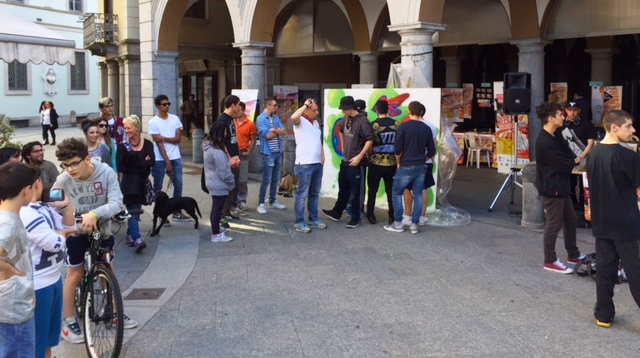 Settimana europea della gioventù, a Domo writers, dj, e break dance