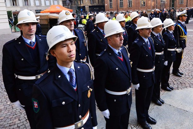 I vigili del Piemonte fanno festa a Verbania