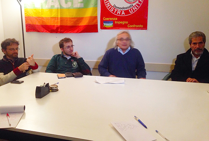 Incontro con gli elettori di Sinistra Unita in vista dell'elezione domese