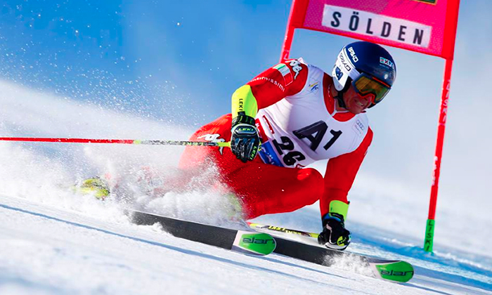 Max Blardone a Soelden fuori dalla seconda manche